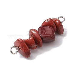 30Pcs 30 Styles 304 Mixed Gemstone Chip Beaded Connector Charms&nbsp;PALLOY-JF02873-02