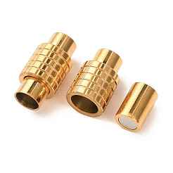 304ステンレススチール製マグネット留め具  コラム  18KGP本金メッキ  20x10x10mm  穴：6mm&nbsp;SA-CBA15BC-16G
