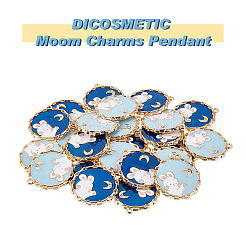 40Pcs 2 Colors Alloy Enamel Pendants&nbsp;ENAM-DC0001-17