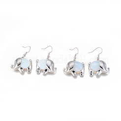 Natural & Synthetic Mixed Stone Dangle Earrings&nbsp;EJEW-K080-B
