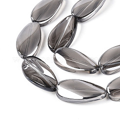 Electroplate Transparent Glass Beads Strands&nbsp;EGLA-N055-02K