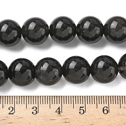 Natural Ice Obsidian Beads Strands&nbsp;G-P590-A02-12mm-01