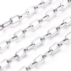 Tarnish Resistant 304 Stainless Steel Paperclip Chains&nbsp;CHS-D030-01P