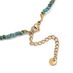 Rondelle Synthetic Stone & Seed Beads Beaded Necklaces&nbsp;NJEW-U014-01