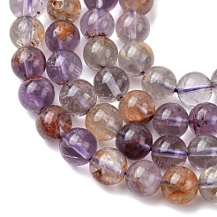 Natural Rutilated Quartz Beads Strands&nbsp;G-R446-8mm-01