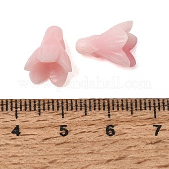 染色された合成珊瑚彫刻ビーズ  花  パールピンク  12.5~13x10~10.5mm  穴：1.2mm&nbsp;GG-CBA993E-02A-10