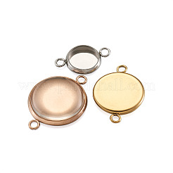 3 Colors 36Pcs 304 Stainless Steel Cabochon Connector Settings&nbsp;DIY-TA0003-52