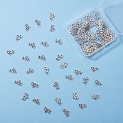 チベット風亜鉛合金チャーム  数  アンティークシルバー  14.3x9.5x1.5mm  穴：1.6mm  150個/箱&nbsp;PALLOY-SC0002-14AS