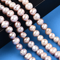 Natural Cultured Freshwater Pearl Beads Strands&nbsp;PEAR-N013-06L