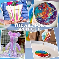 4Pcs 4 Styles Reusable Split Cup for Paint Pouring&nbsp;DIY-YWC0006-04