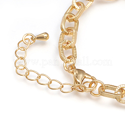 Brass Cable Chains Bracelets&nbsp;BJEW-I286-01G