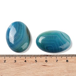 Natural Striped Agate/Banded Agate Cabochons&nbsp;G-H296-01F