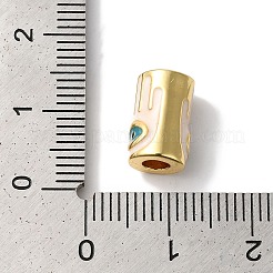 Rack Plating Brass Enamel Beads&nbsp;KK-U019-01G-02