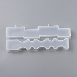 キャンドルシリコンモールド  レジン型  UVレジンDIY用  エポキシ樹脂工芸品作り  ホワイト  251x100x26mm  内径：275~225x33~34mm&nbsp;DIY-Z005-07