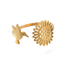 304 Stainless Steel Rings for Women&nbsp;RJEW-S241-03G
