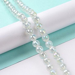 Electroplate Imitation Jade Glass Beads Strands&nbsp;GLAA-E036-12C