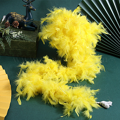 Turkey Feather Fluff Boa for Dancing&nbsp;DIY-WH0568-10B
