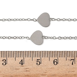 304 Stainless Steel Link Chain Necklaces for Women Men&nbsp;NJEW-K292-01F-P
