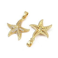 Brass Micro Pave Cubic Zirconia Pendants&nbsp;KK-C093-17B-G