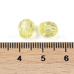 透明なアクリルビーズ  多面カット  コーン  シャンパンイエロー  7.5mm  穴：1.7mm  2173個/ 500g&nbsp;OACR-Q015-01C