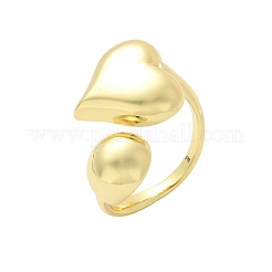 Brass Cuff Rings&nbsp;RJEW-P149-03G