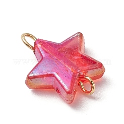 Transparent Acrylic Star Connector Charms&nbsp;PALLOY-JF03548