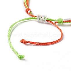 Waxed Polyester Multi-strand Bracelet&nbsp;BJEW-B065-04