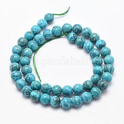 Natural Marble Beads Strands&nbsp;G-K211-8mm-E