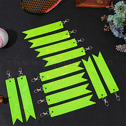 12Pcs Rectangle PVC Pendant Keychains&nbsp;AJEW-CN0005-24A