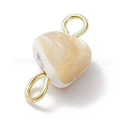 Natural Trochus Shell Nuggets Links Connector Charms&nbsp;PALLOY-JF04152-01