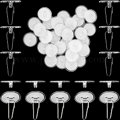 2 Sets Transparent Plastic Seamless Hooks&nbsp;AJEW-CP0008-87