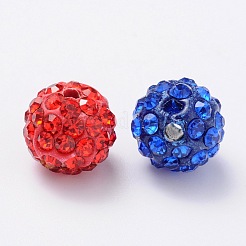 Polymer Clay Rhinestone Beads&nbsp;RB-H258-HD10mm-M