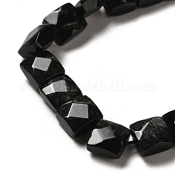 Natural Obsidian Beads Strands&nbsp;G-C109-A02-02