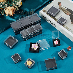 32Pcs 2 Styles Plastic Presentation Boxes for Badge Storage & Display&nbsp;AJEW-OC0014-50