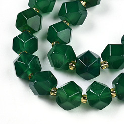 Natural Green Onyx Agate(Dyed & Heated) Beads Strands&nbsp;G-T140-09A