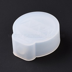 DIYクリスマスボールシリコンモールド  アイスクリームのために  レジンクラフト作り  ホワイト  54x49x23mm  穴：10mm&nbsp;LS-DIY-G058-F04