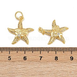 Brass Micro Pave Cubic Zirconia Pendants&nbsp;KK-C114-27B-G