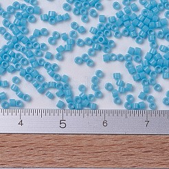 MIYUKIデリカビーズ  シリンダー  日本製シードビーズ  11/0  (db0725) 不透明なターコイズブルー  1.3x1.6mm  穴：0.8mm  約2000個/10g&nbsp;X-SEED-J020-DB0725