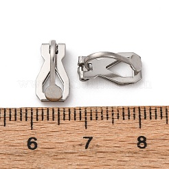 316 Surgical Stainless Steel Clip-on Earring Findings&nbsp;STAS-P397-02P