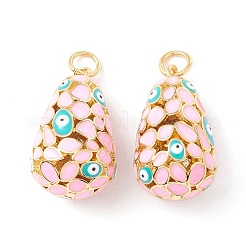 Rack Plating Brass Enamel Pendants&nbsp;KK-B053-01G