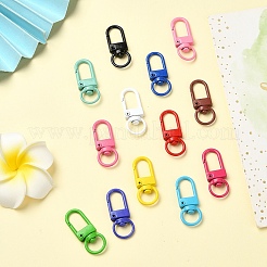 15 Colors Zinc Alloy Baking Paint Swivel Snap Hooks Clasps&nbsp;FIND-YW0005-53