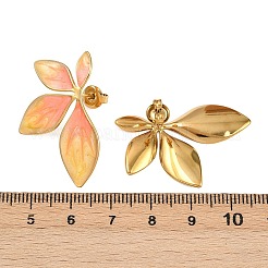 304 Stainless Steel Flower Stud Earrings&nbsp;EJEW-I320-30G