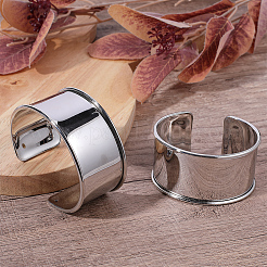 2Pcs Alloy Grooved Bangles&nbsp;FIND-BBC0005-34A