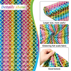 Glitter Polyester Fabric&nbsp;DIY-WH0304-648A
