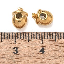 304ステンレススチールビーズ  松かさ  イオンプレーティング（ip）  18KGP本金メッキ  8x5.5x6mm  穴：2mm&nbsp;SA-CBA740F-10G