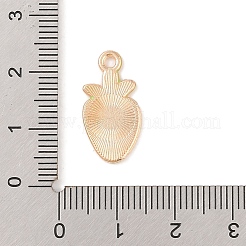 食品シリーズ 合金エナメルペンダント  ライトゴールド  ニンジン  20x10x1.5mm  穴：1.8mm&nbsp;LS-ENAM-Z010-04B-KCG