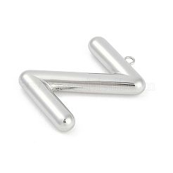 304ステンレスペンダント  レターチャーム  文字Z  38x29x7mm  穴：2.3mm&nbsp;STAS-I325-146P-Z