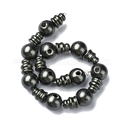 Shell Pearl 3-Hole Guru Beads Strands&nbsp;G-K149-53C