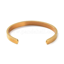 イオンプレーティング(IP) 304 ステンレススチール スター カフ バングル  ゴールドカラー  内径：2-1/4インチ（5.8cm）&nbsp;BJEW-F464-G-01
