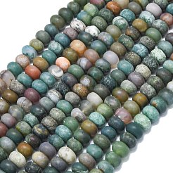 Natural Indian Agate Beads Strands&nbsp;G-P575-A08-8x5mm